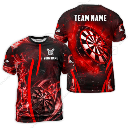 Custom Darts Jersey Polo Shirt, Vibrant Neon Darts, Custom Dart Jersey Team Shirt For Players With Name & Team Name