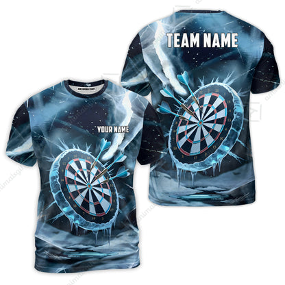 Custom Darts Team Jersey, Personalized Ice Strike Darts Polo Shirt For Players With Name & Team Name