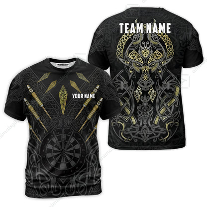 Custom Darts Team Jersey, Personalized Viking Darts Polo Shirt For Players With Name & Team Name