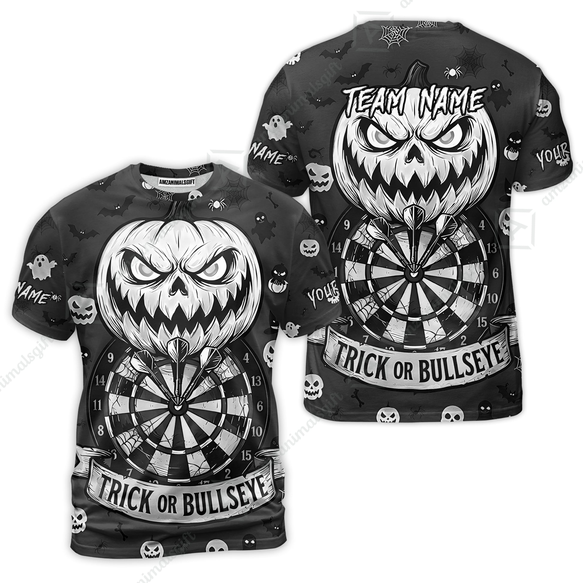 T-Shirt||Black White
