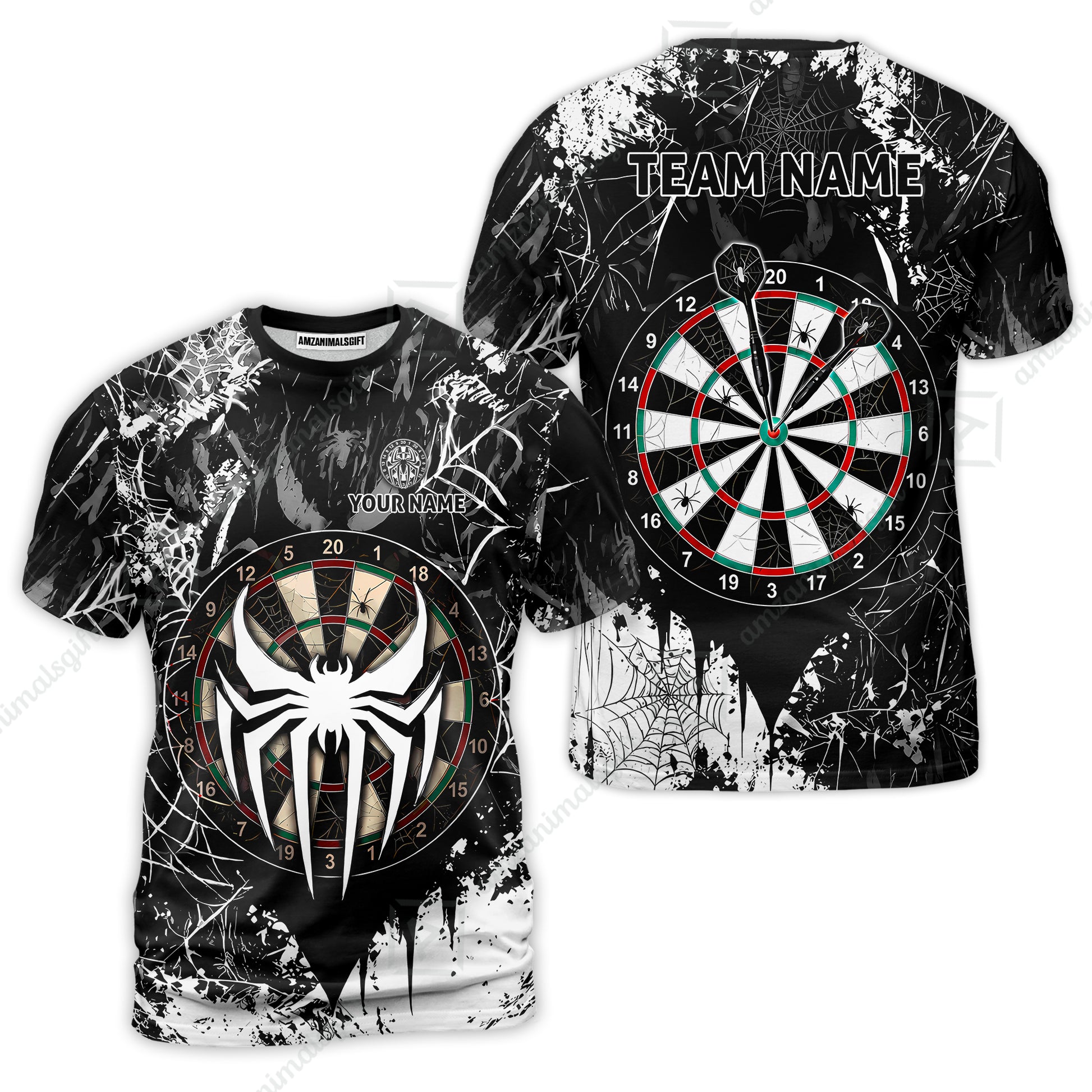 T-Shirt||Black White