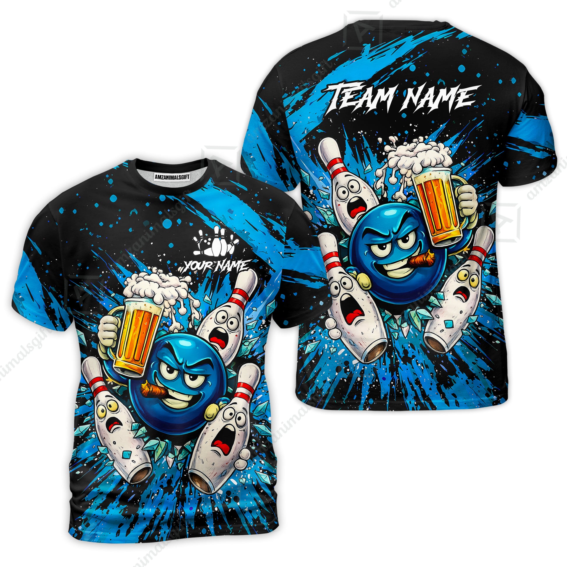 T-Shirt||Blue