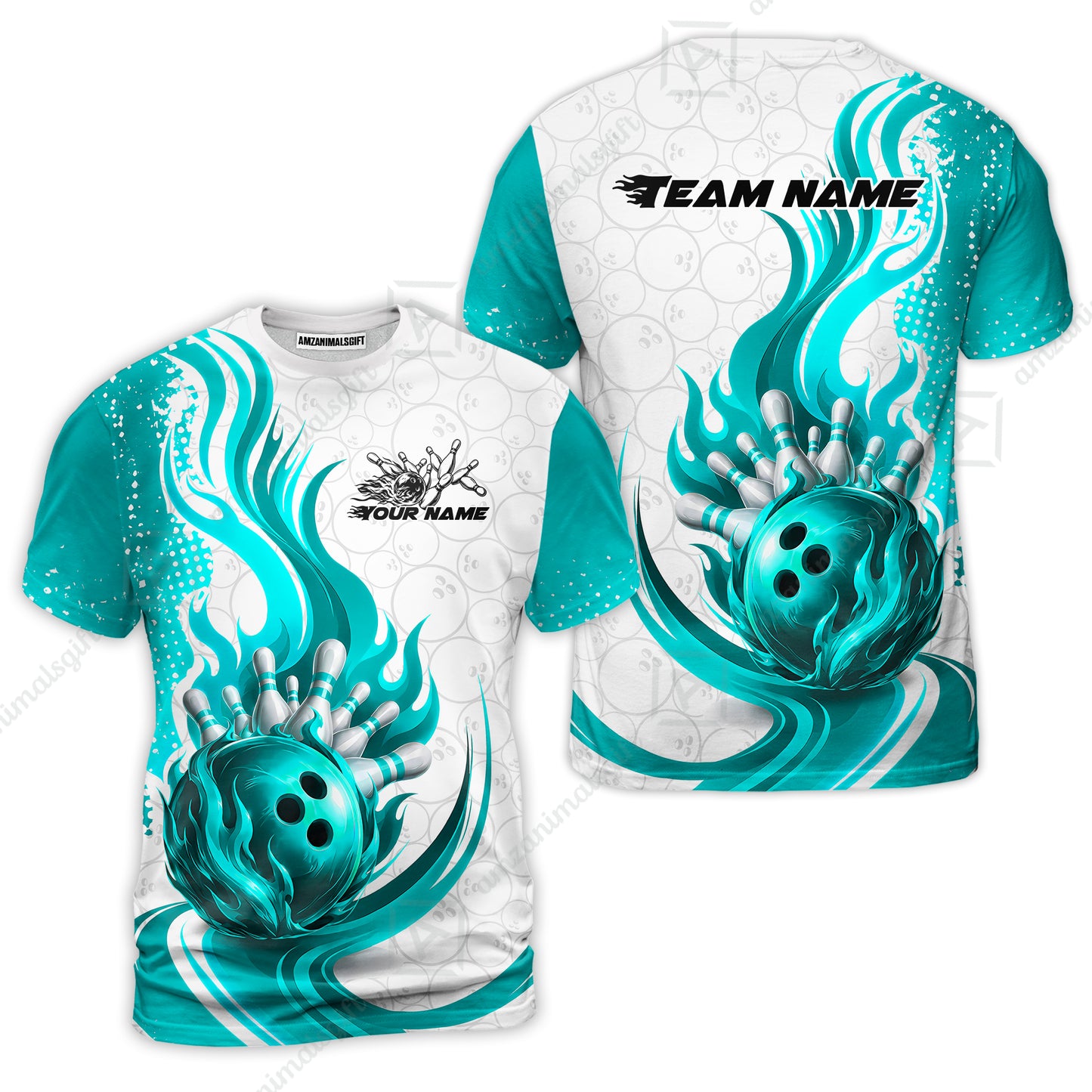 T-Shirt||Cyan