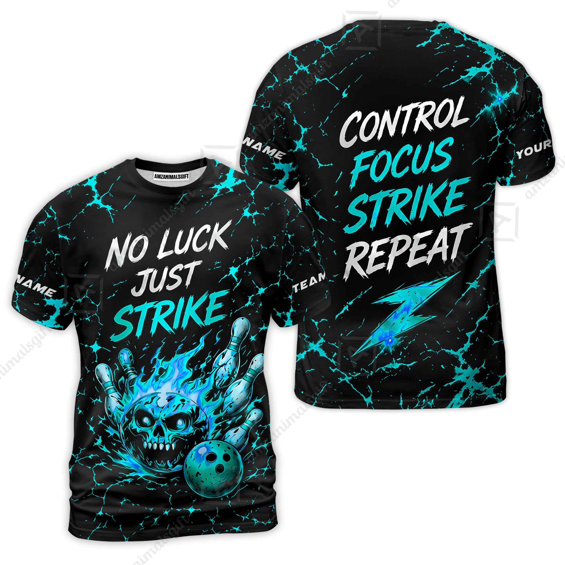 T-Shirt||Cyan
