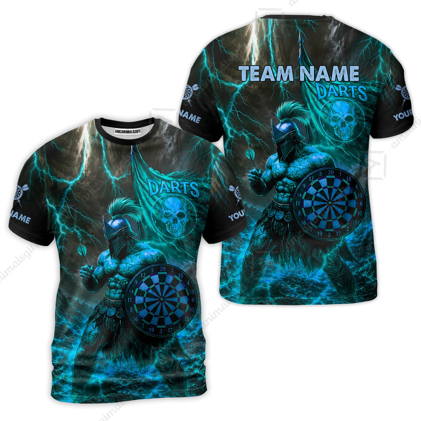 T-Shirt||Cyan