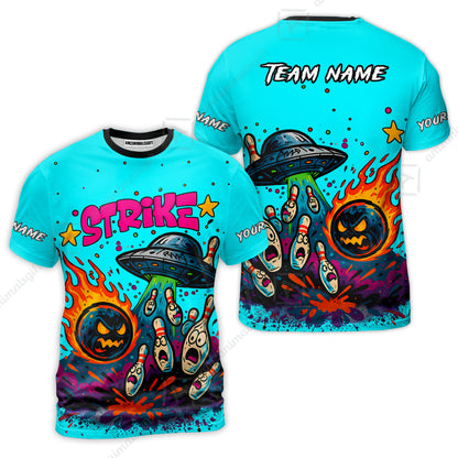 T-Shirt||Cyan