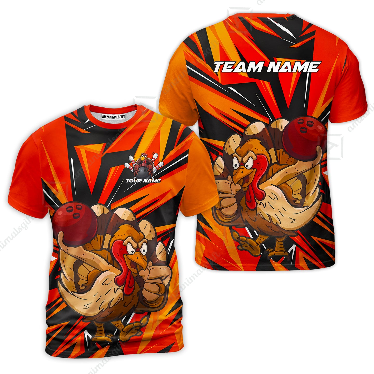 T-Shirt||Orange