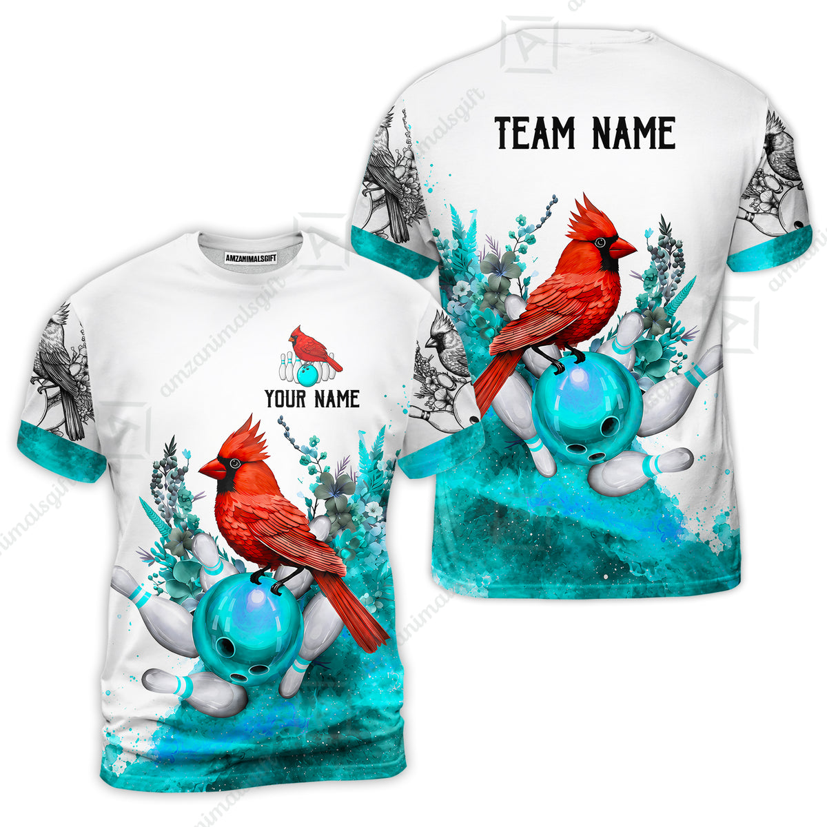 T-Shirt||Turquoise