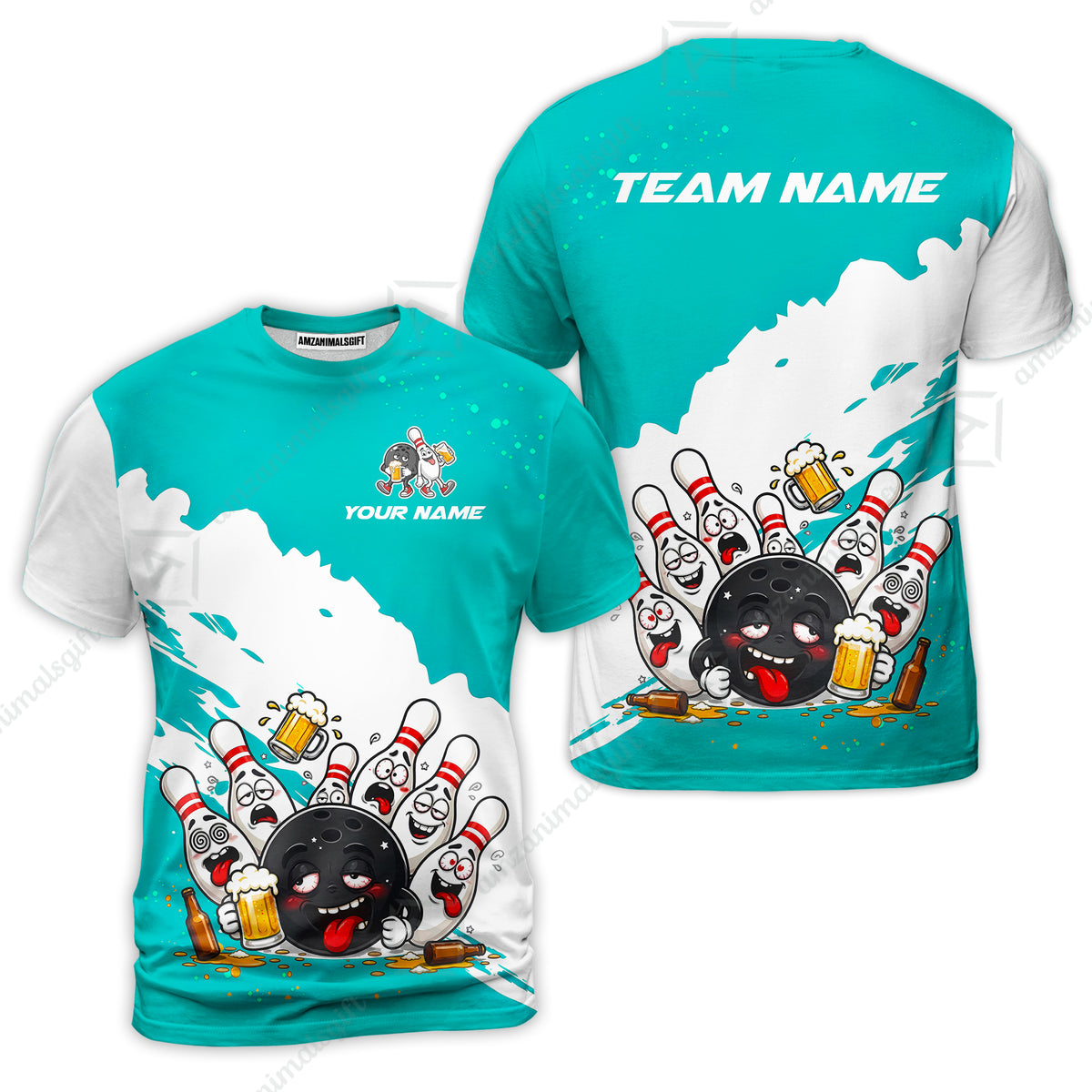 T-Shirt||Turquoise