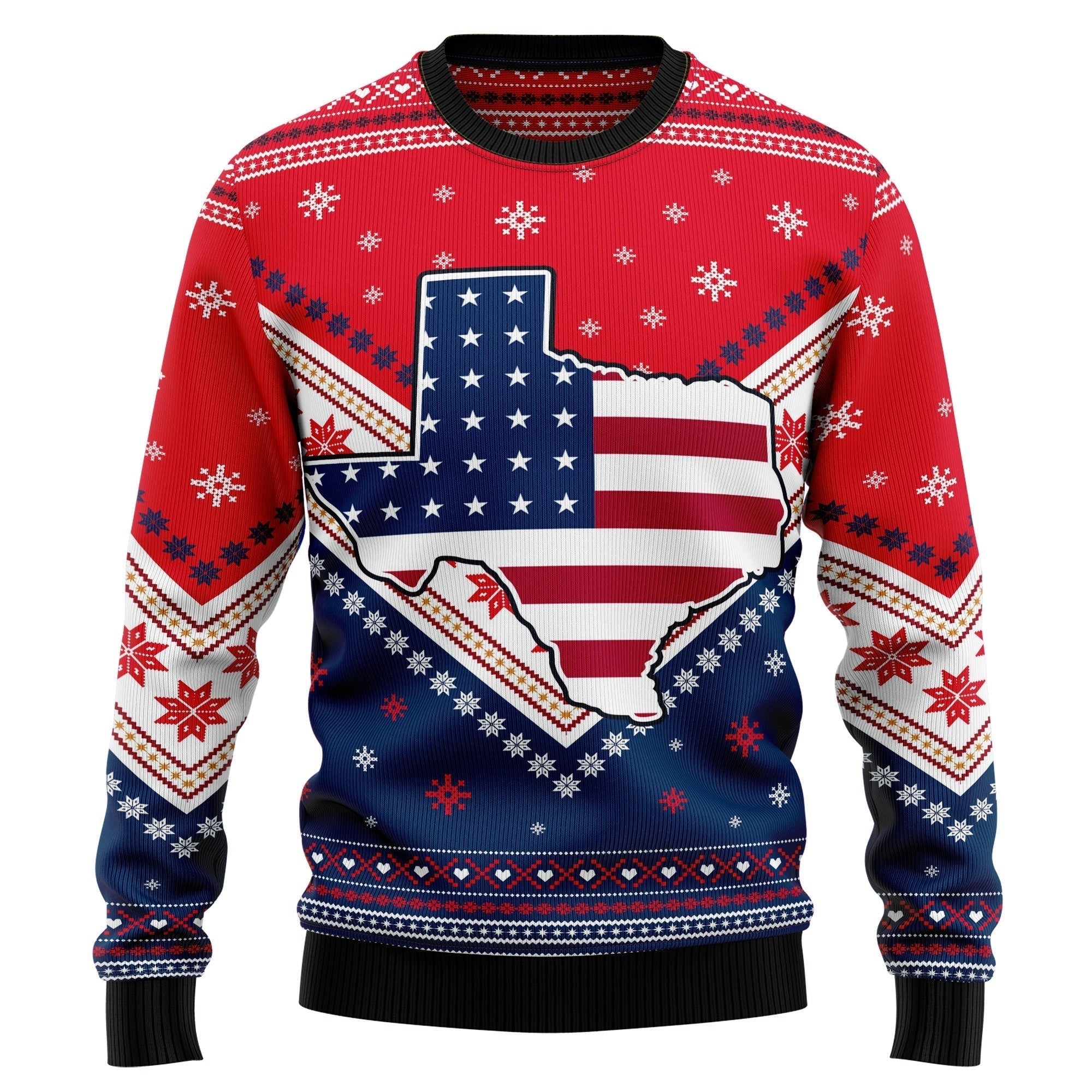 Texas Usa Flag Ugly Christmas Sweater, Perfect Gift and Outfit For Christmas, Winter, New Year Of Texas Lovers