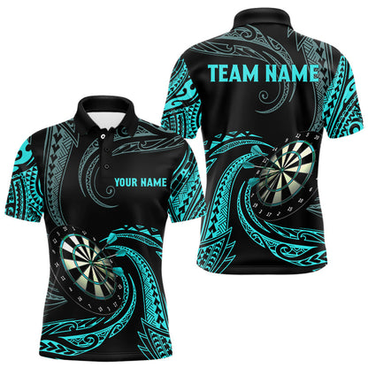 Custom Roll Tribal Darts Team Men Polo Shirts, Darts uniforms Roll Tribal Darts Personalized Name And Team Name