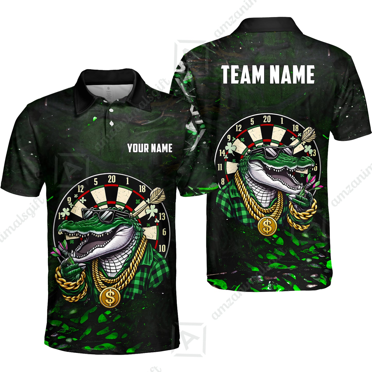 Custom Darts Team Jersey, Personalized Alligator Dart Jersey Shirt For Players With Name & Team Name