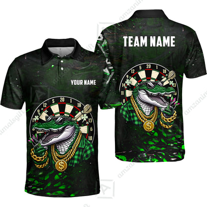 Custom Darts Team Jersey, Personalized Alligator Dart Jersey Shirt For Players With Name & Team Name