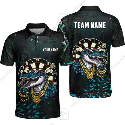 Custom Darts Team Jersey, Personalized Alligator Dart Jersey Shirt For Players With Name & Team Name