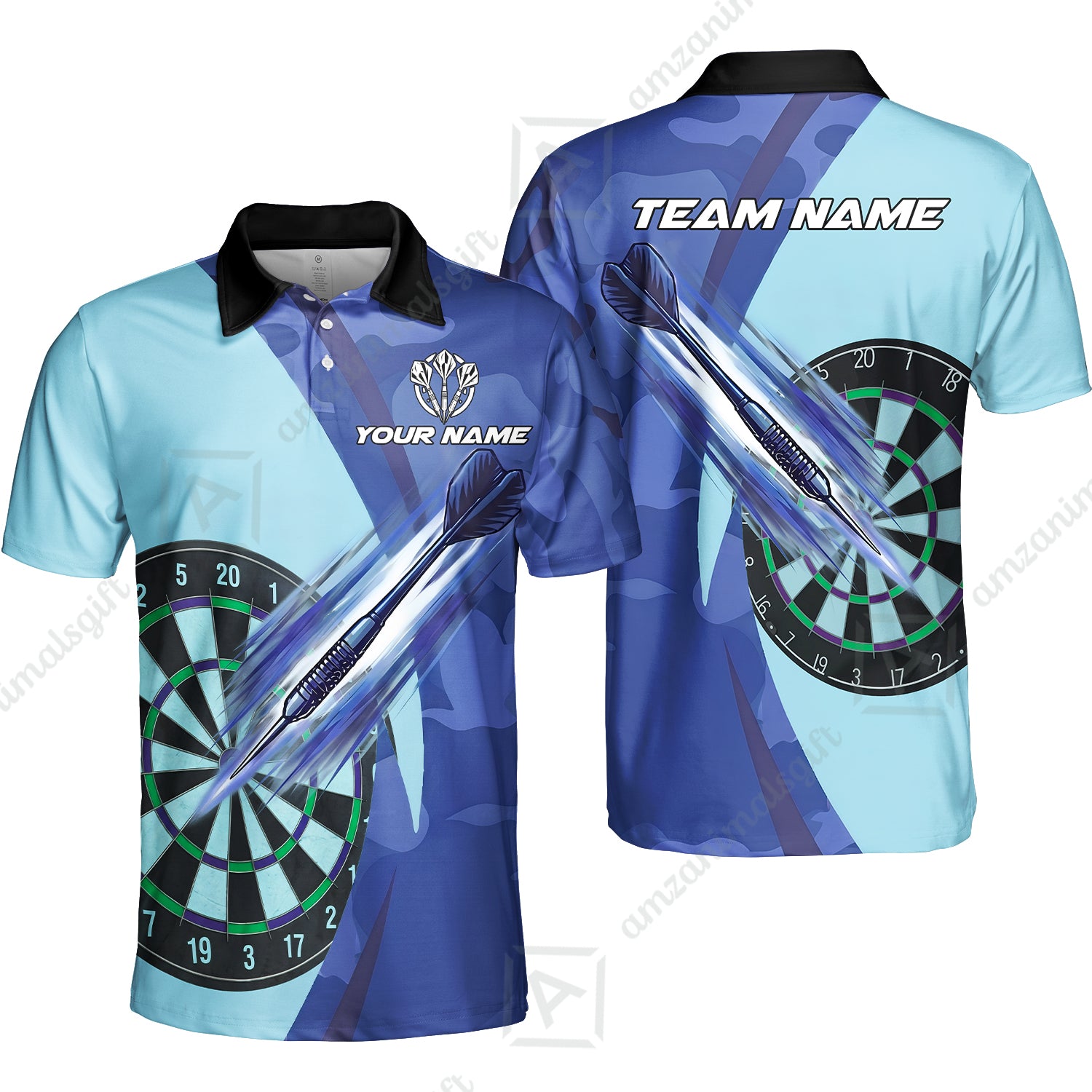 Unisex Polo Shirt||Blue