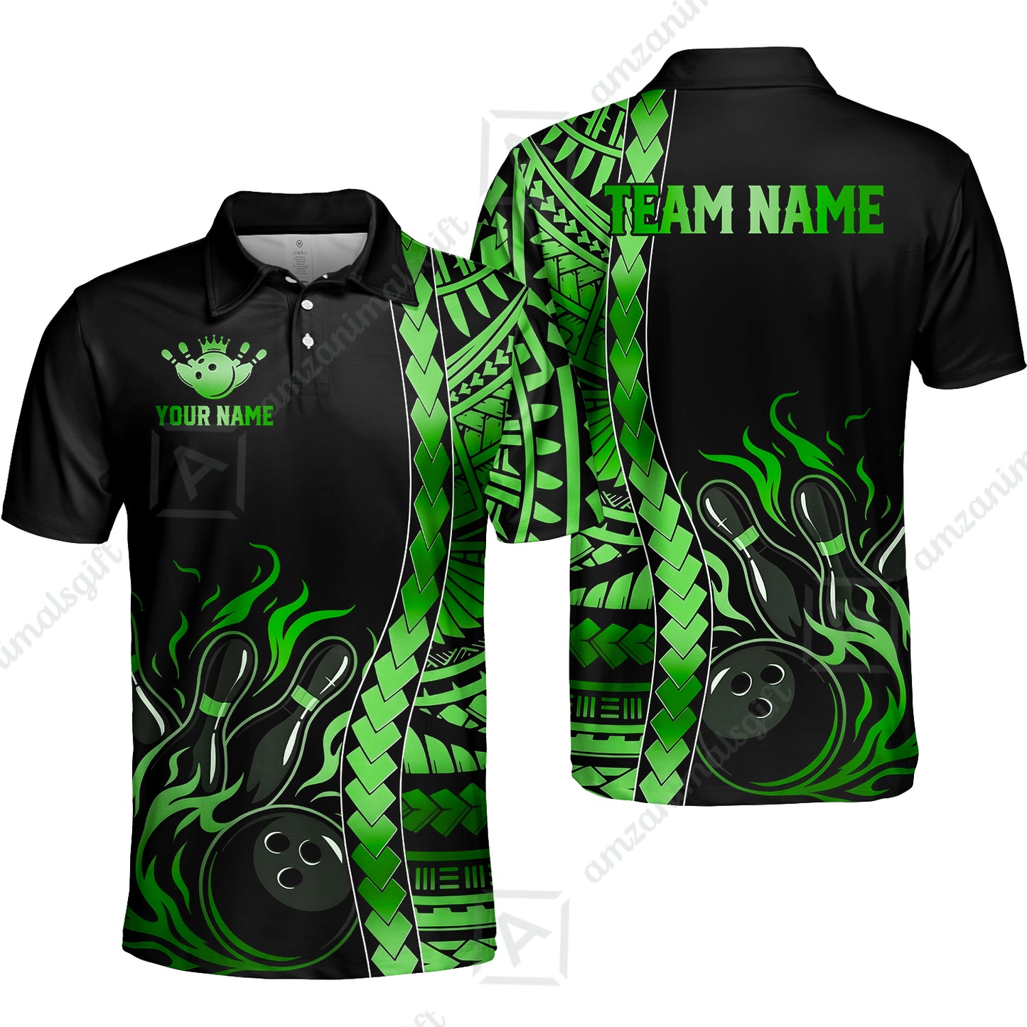 Unisex Polo||Green