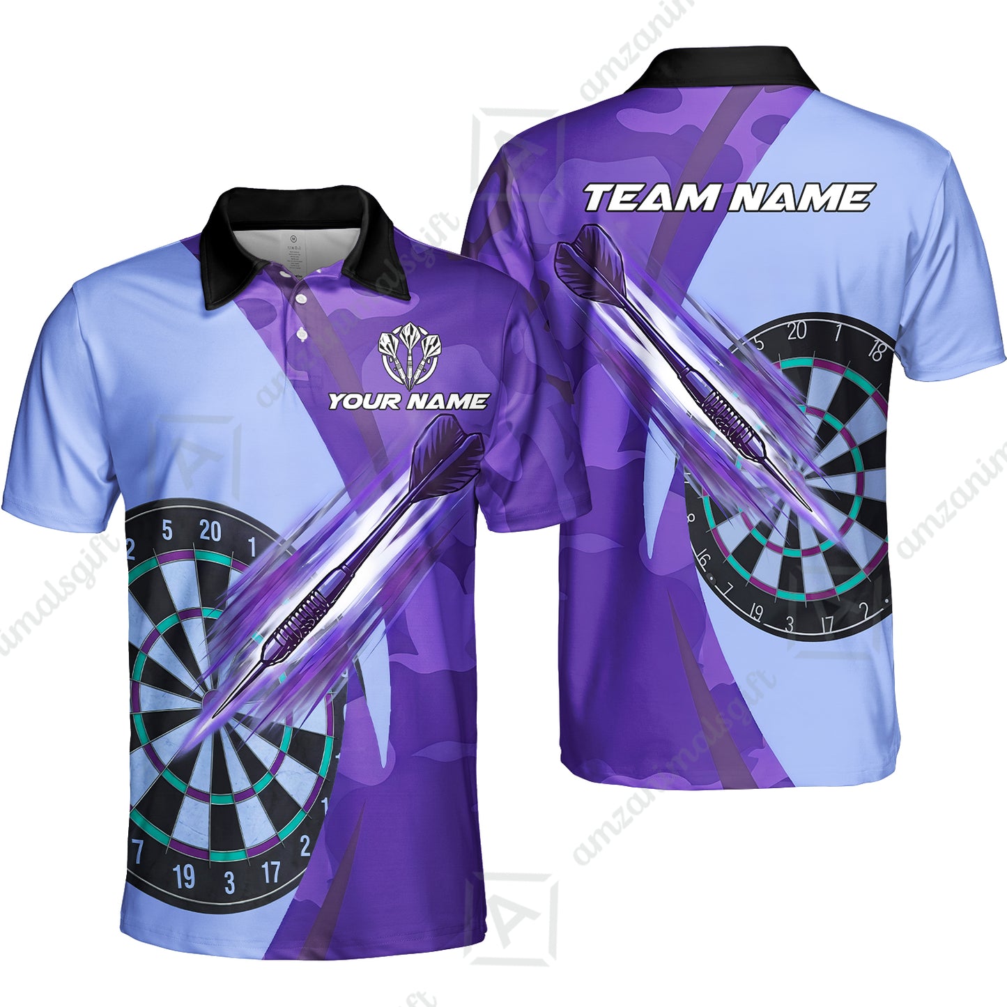 Unisex Polo Shirt||Purple