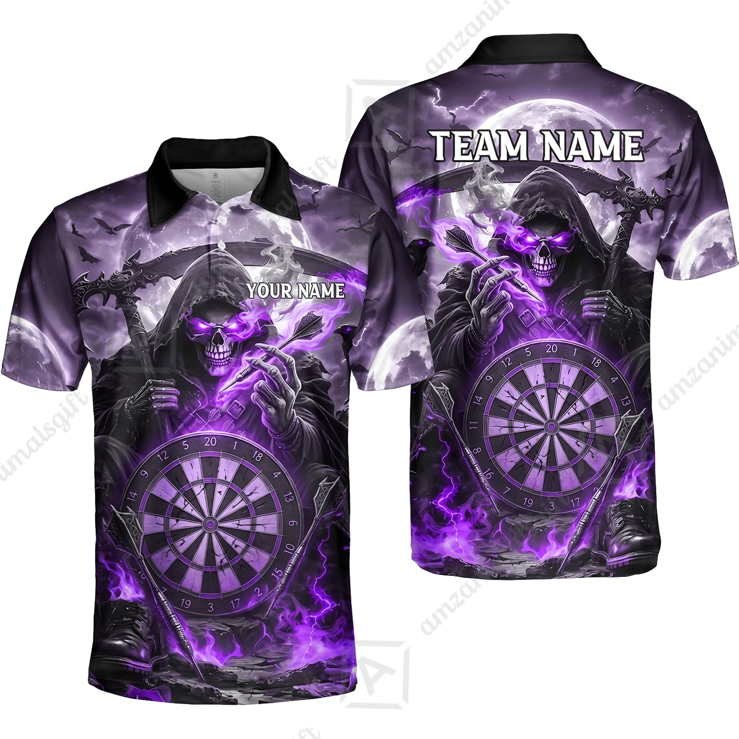Unisex Polo||Purple