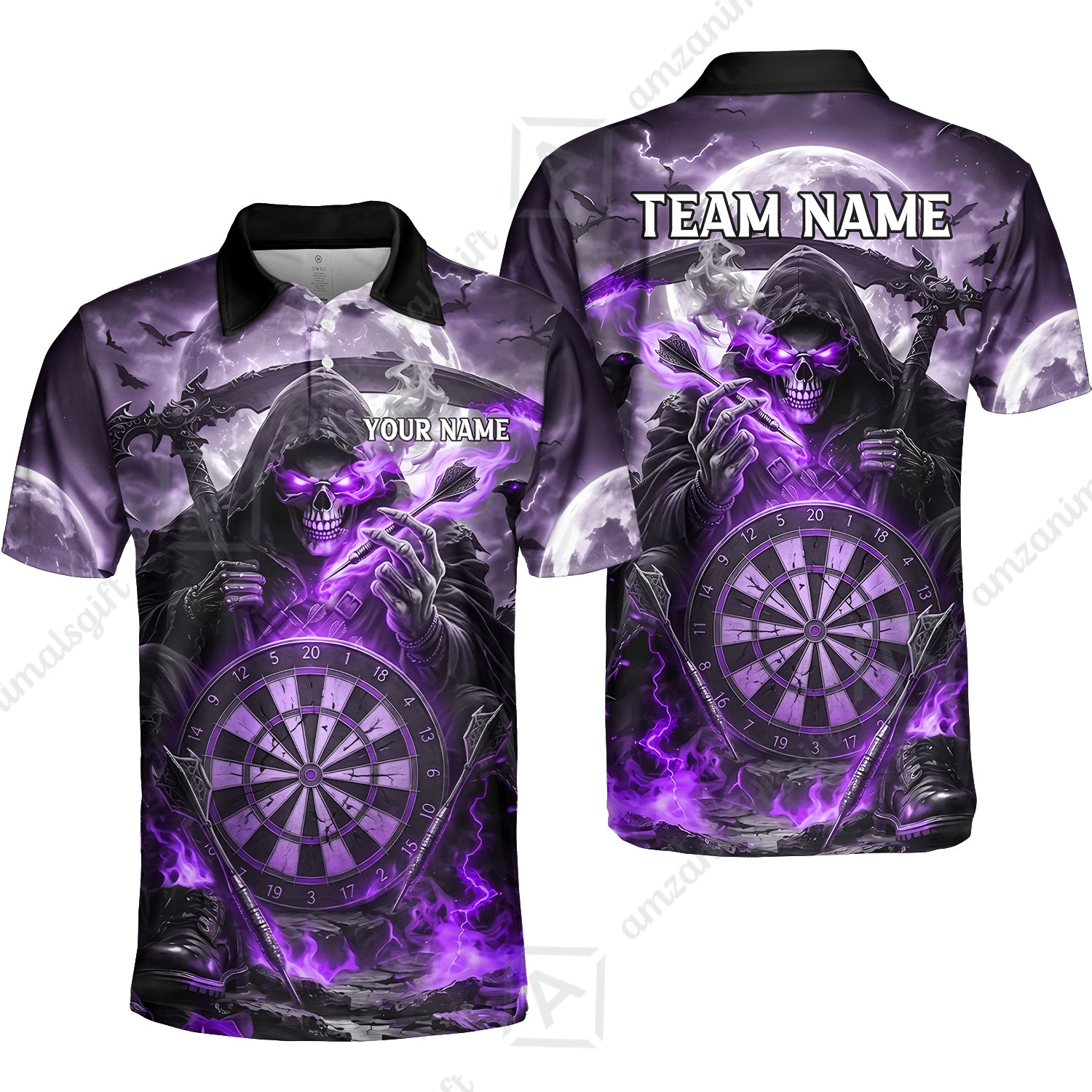 Unisex Polo||Purple