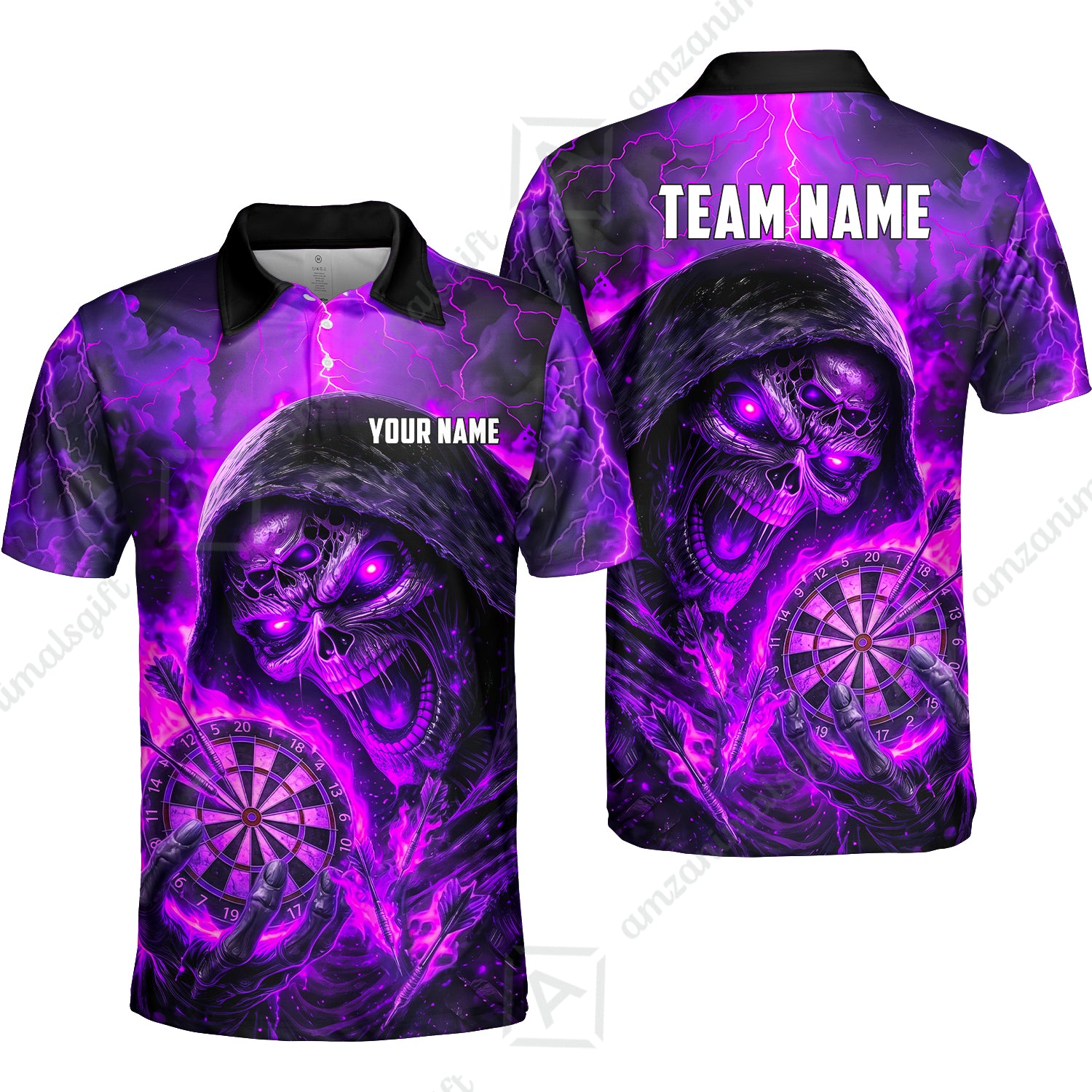 Unisex Polo||Purple