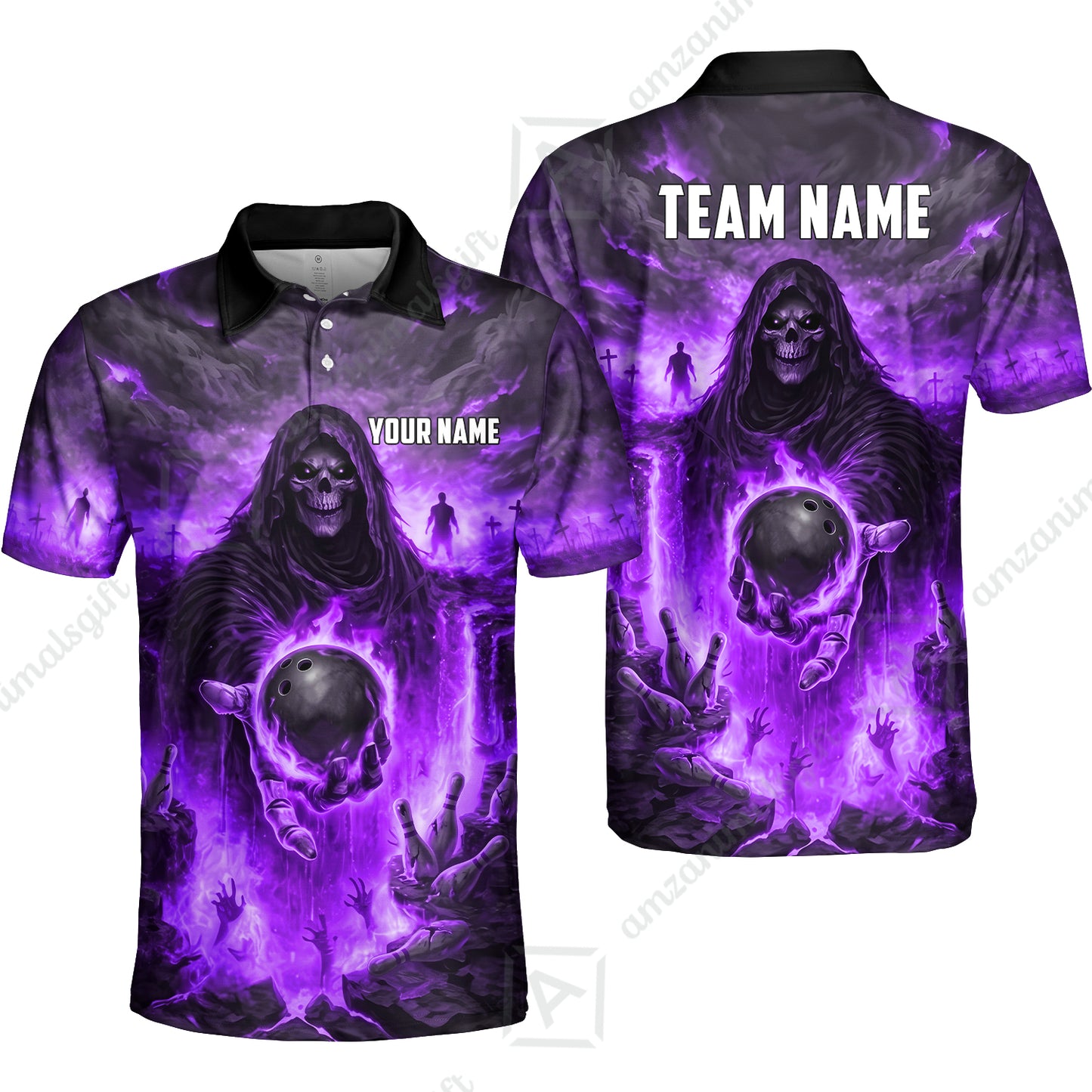 Unisex Polo||Purple