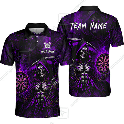 Unisex Polo Shirt||Purple