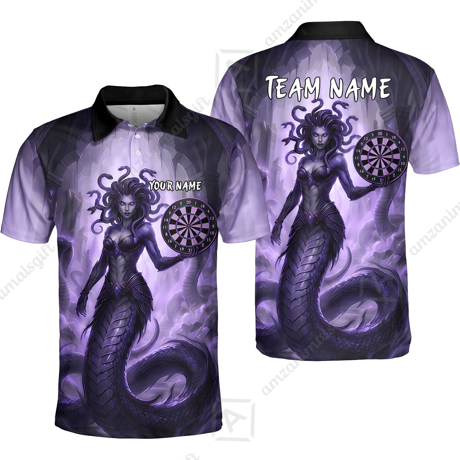 Unisex Polo Shirt||Purple