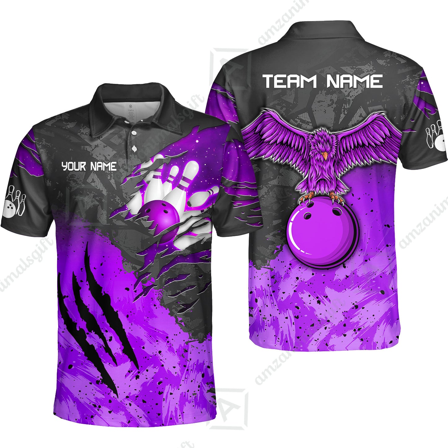 Unisex Polo||Purple