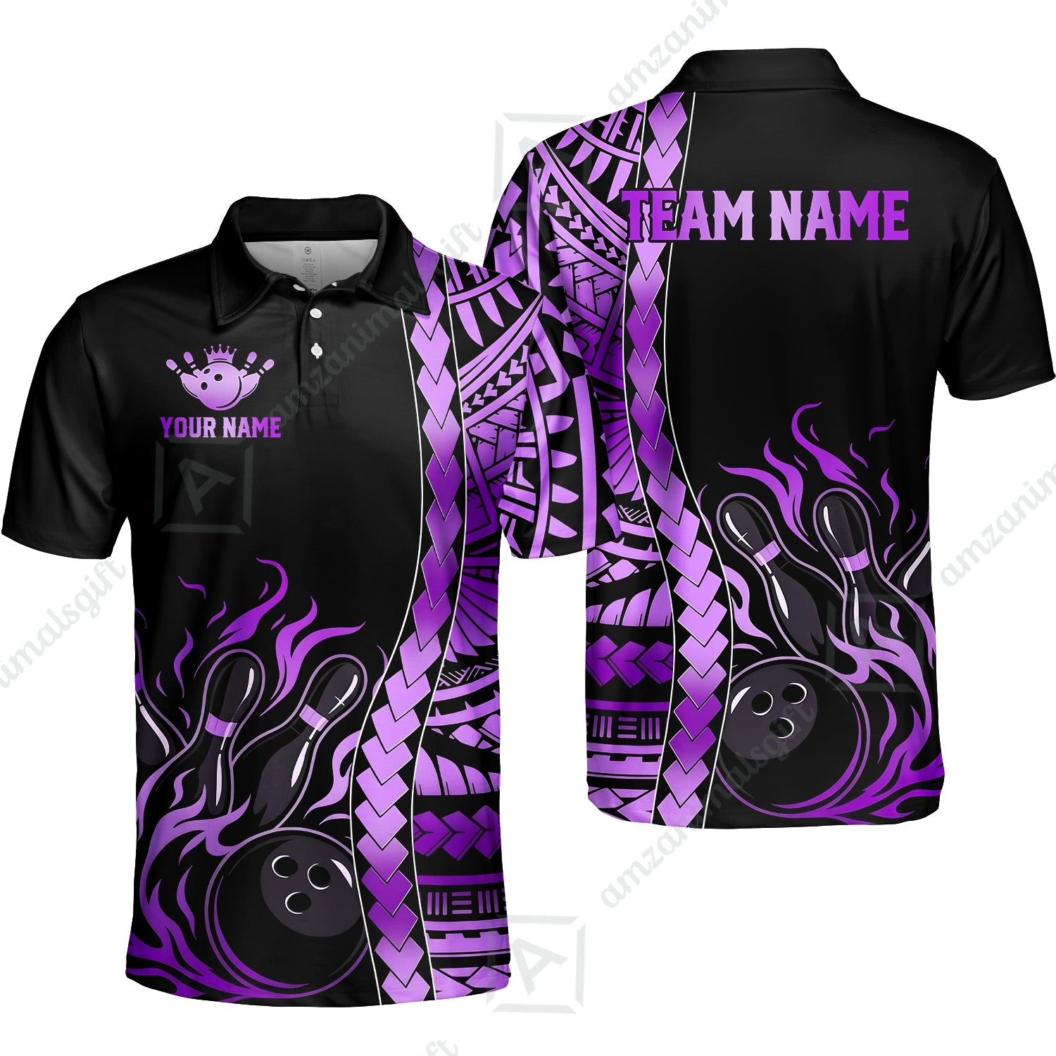Unisex Polo||Purple