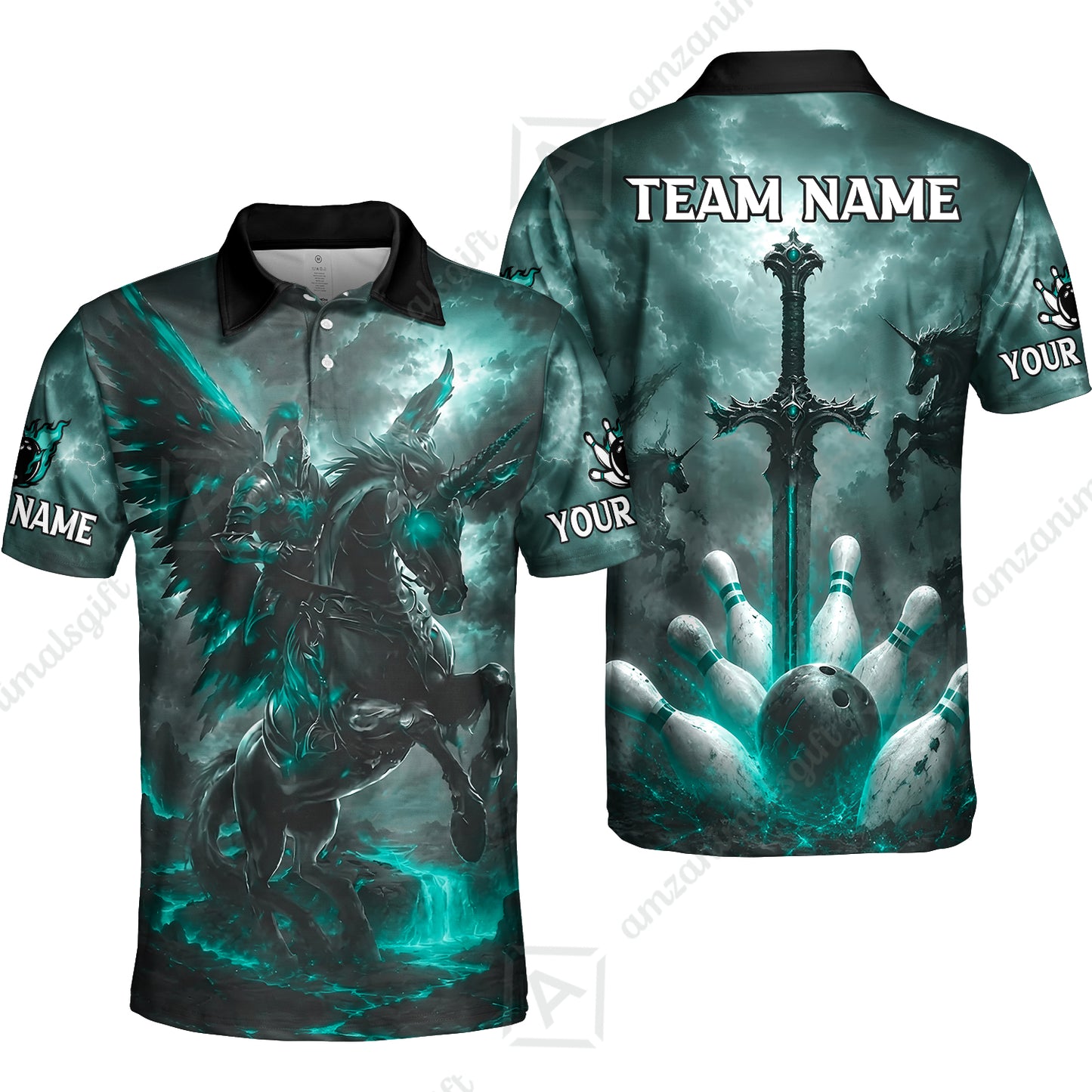 Unisex Polo||Turquoise