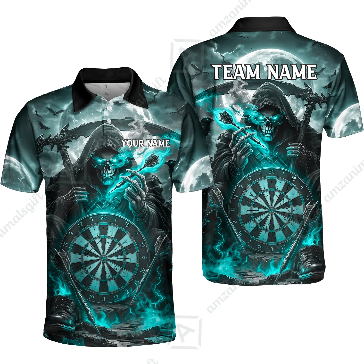 Unisex Polo||Turquoise
