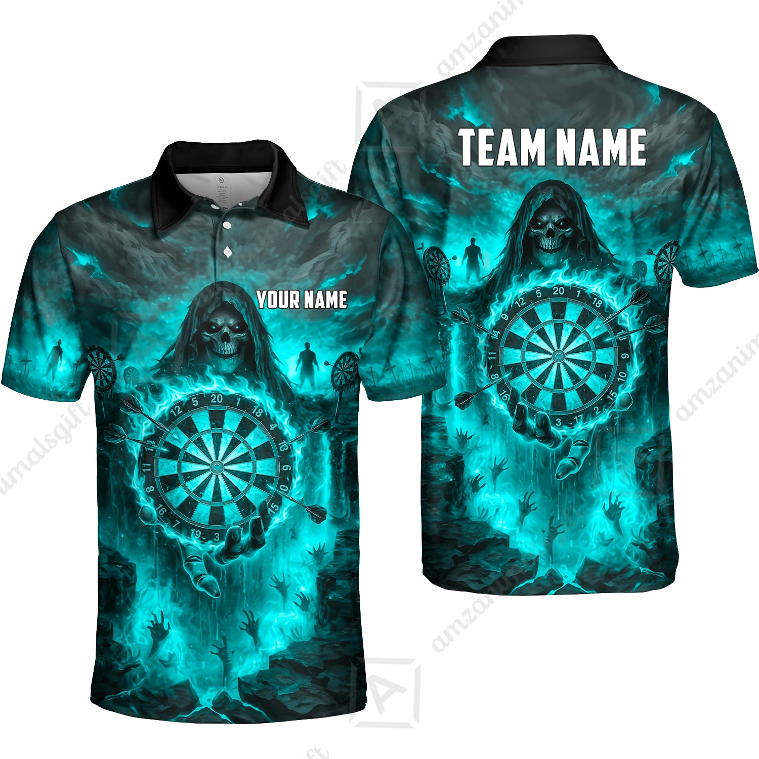 Unisex Polo||Turquoise