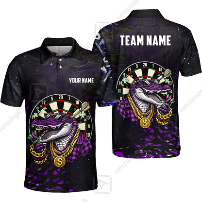 Custom Darts Team Jersey, Personalized Alligator Dart Jersey Shirt For Players With Name & Team Name