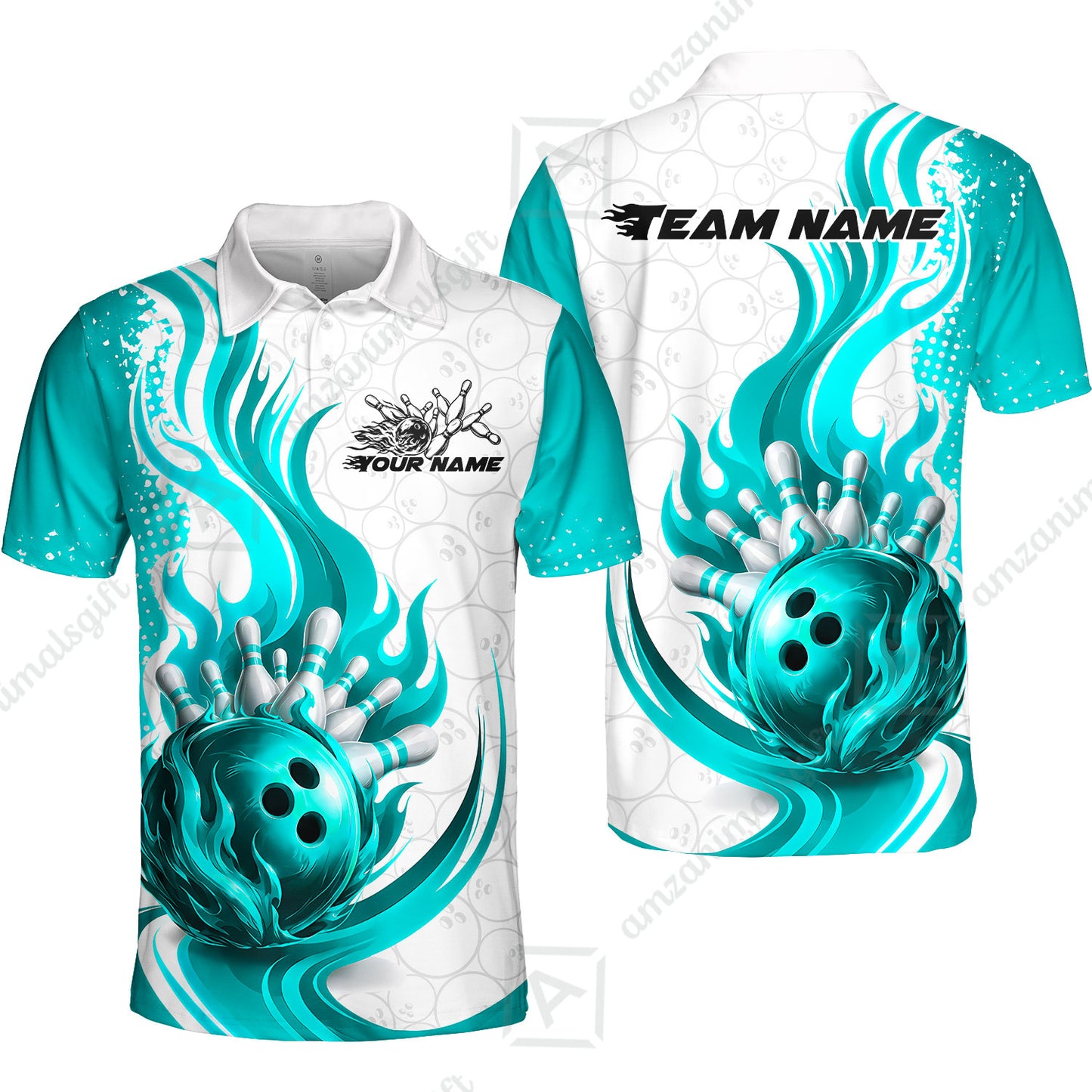 Unisex Polo||Cyan