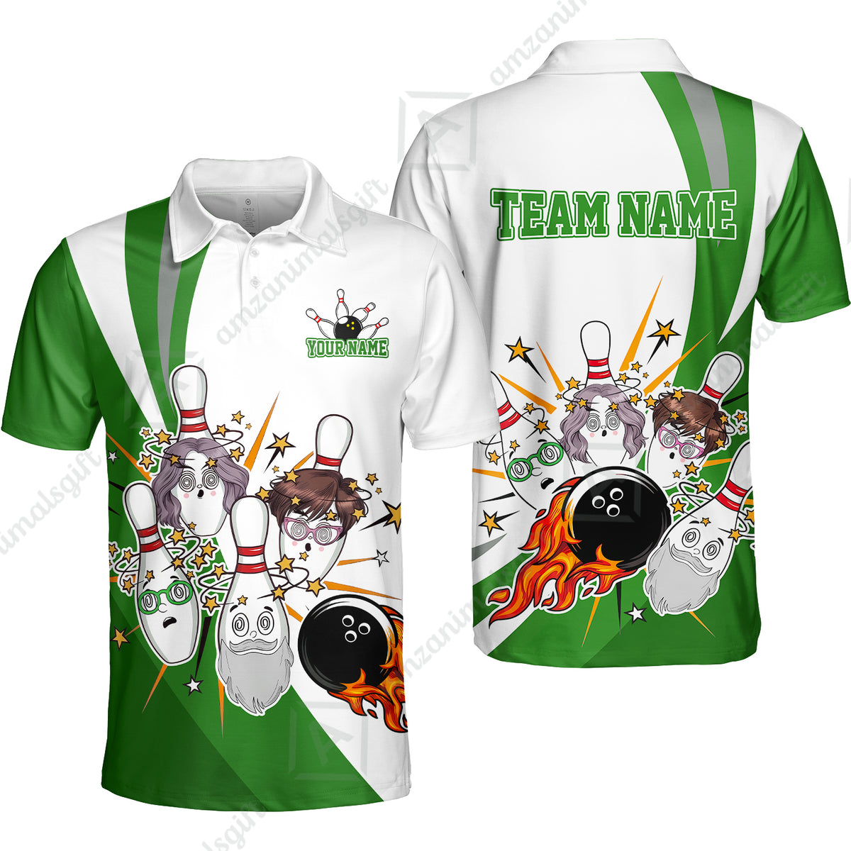 Unisex Polo||Green