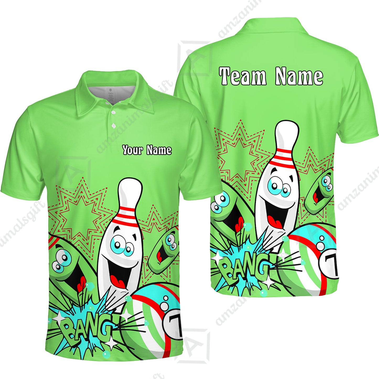 Unisex Polo||Green