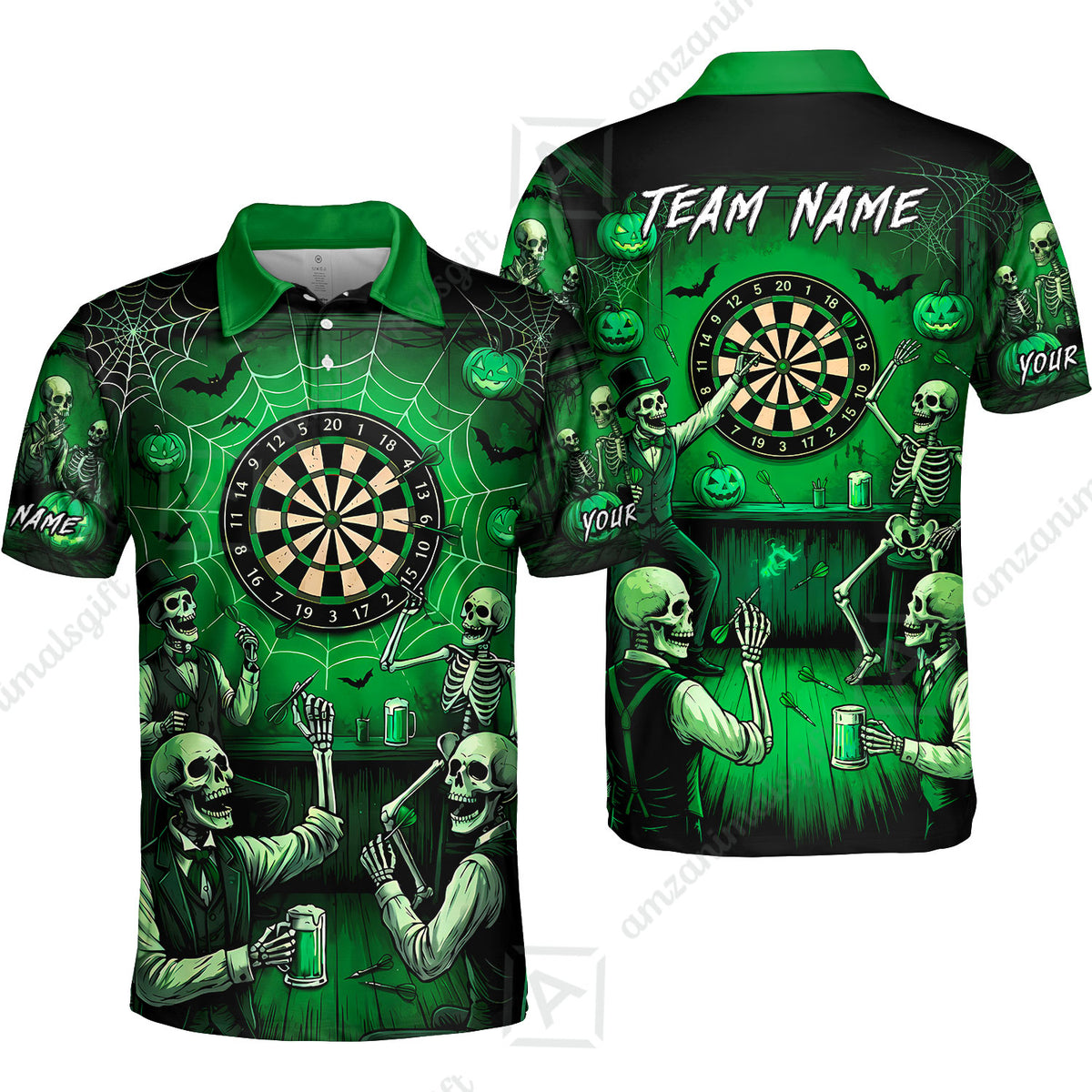 Unisex Polo Shirt||Green