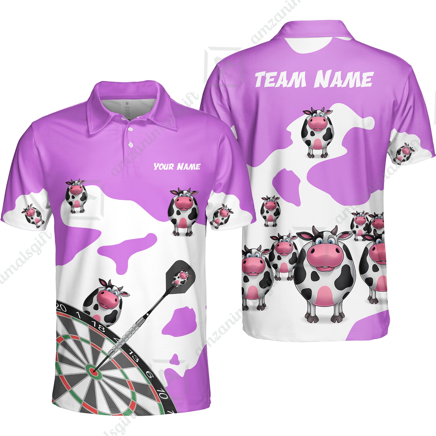 Unisex Polo Shirt||Magenta