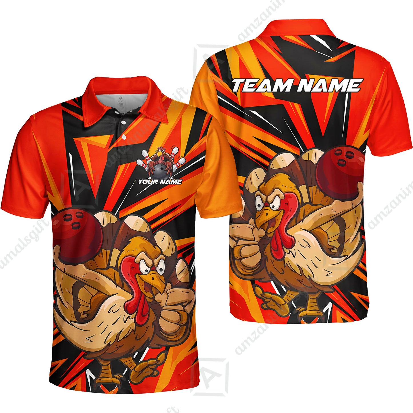 Unisex Polo||Orange