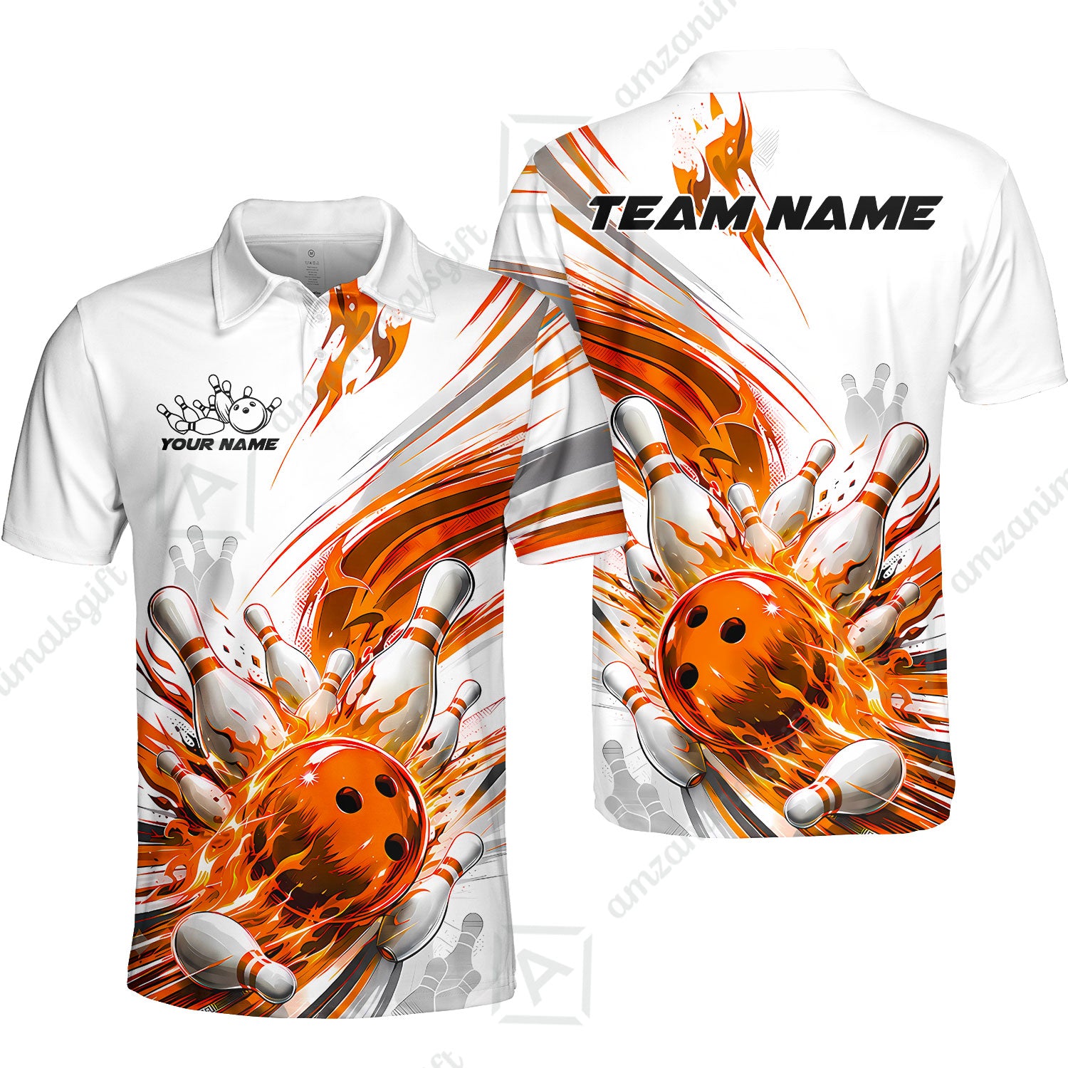 Unisex Polo||Orange