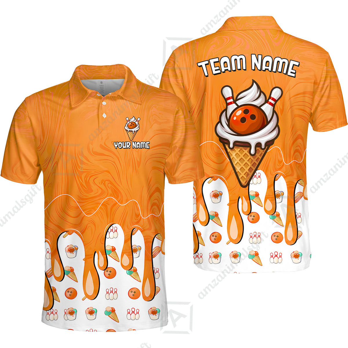 Unisex Polo||Orange
