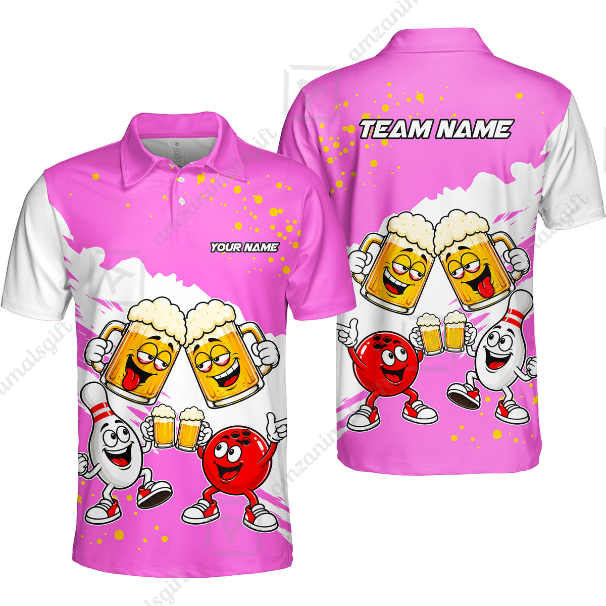 Unisex Polo||Pink