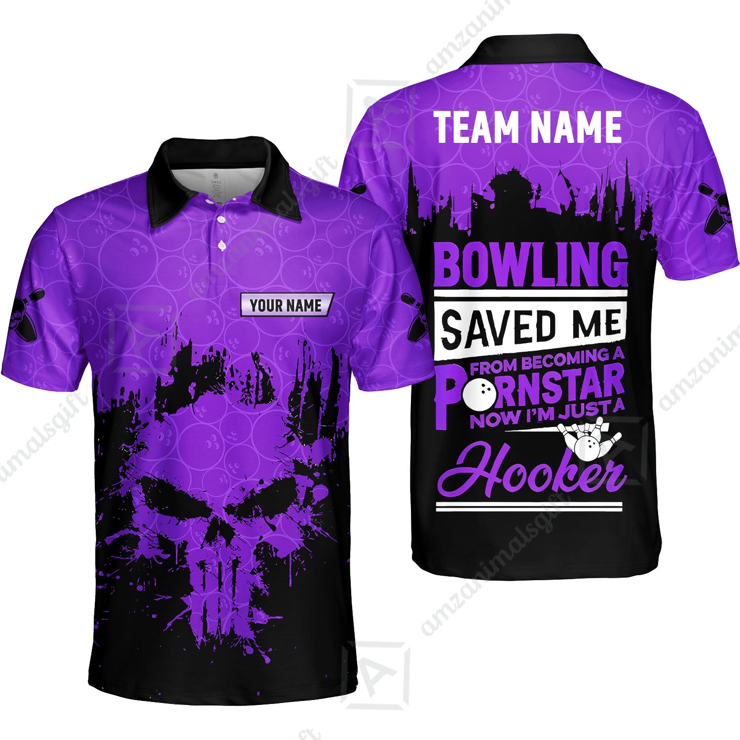 Unisex Polo||Purple