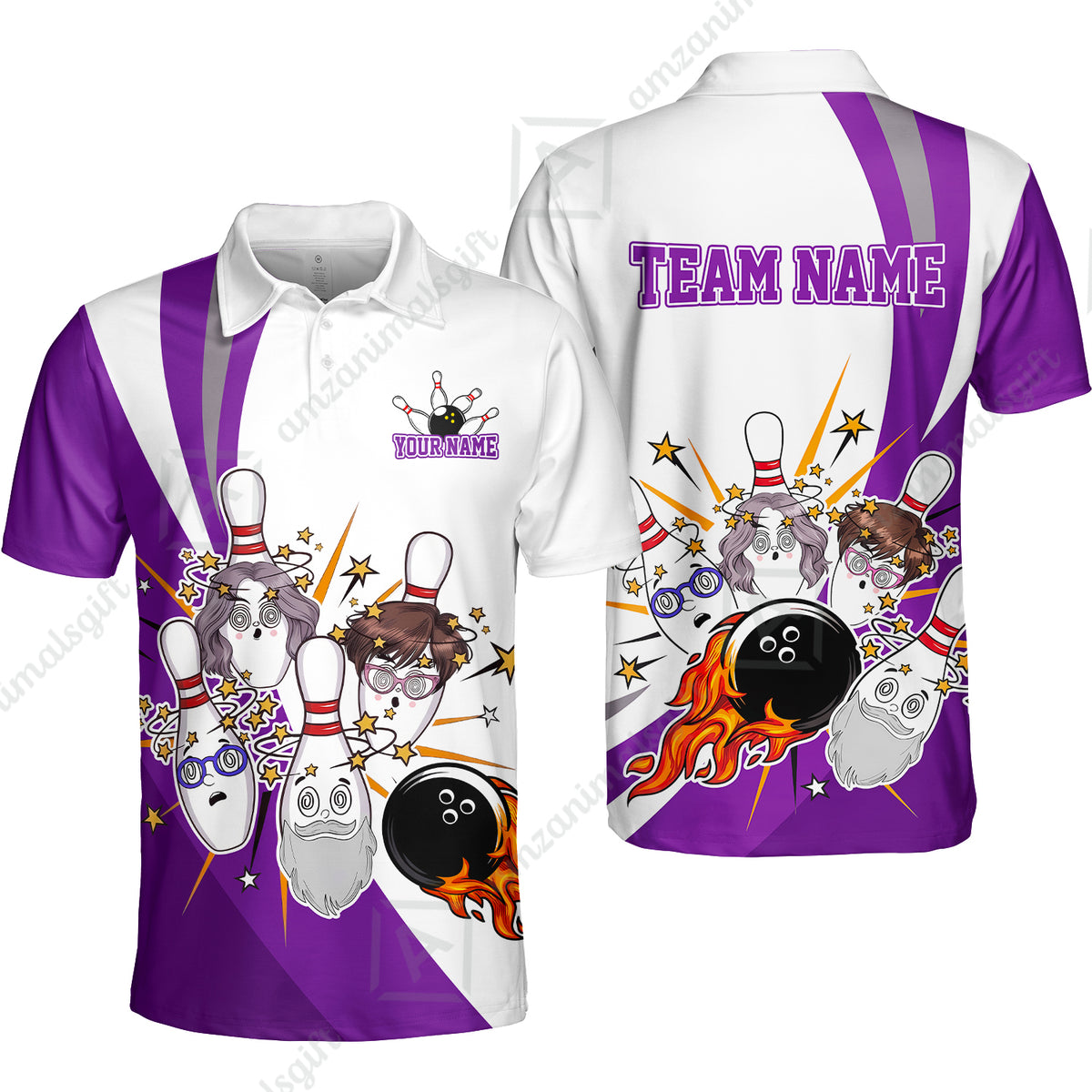 Unisex Polo||Purple