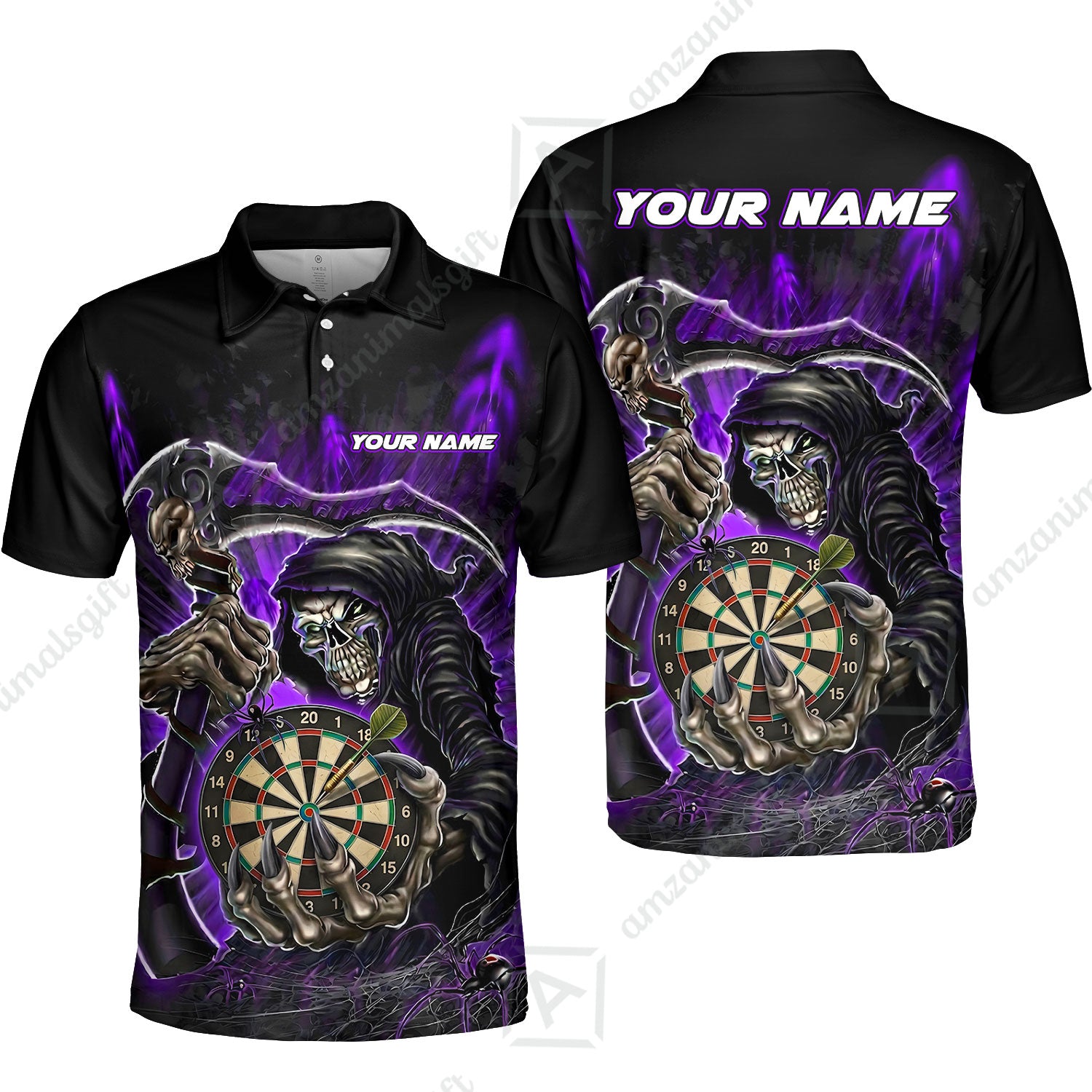 Unisex Polo Shirt||Purple