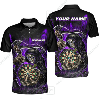 Unisex Polo Shirt||Purple