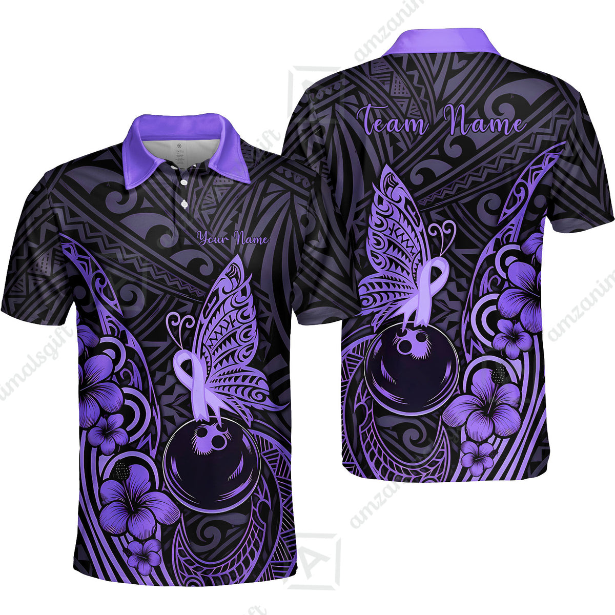 Unisex Polo||Purple