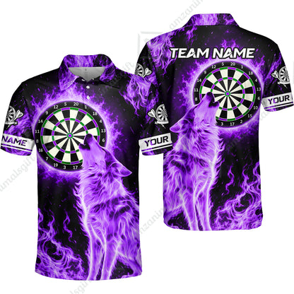 Unisex Polo Shirt||Purple