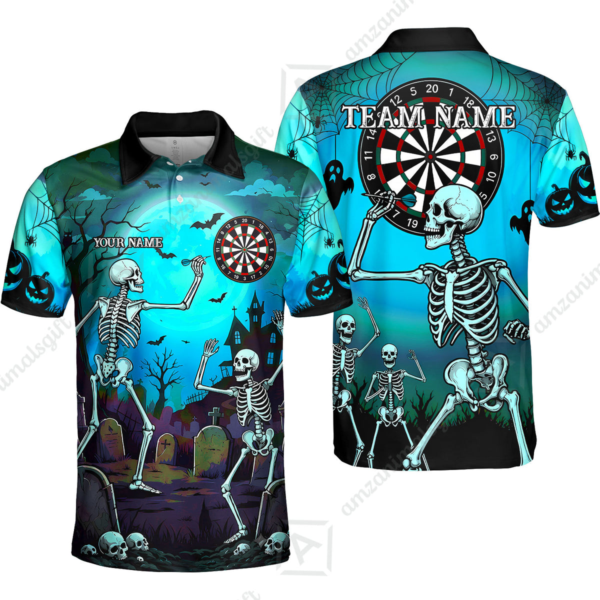 Unisex Polo Shirt||Turquoise