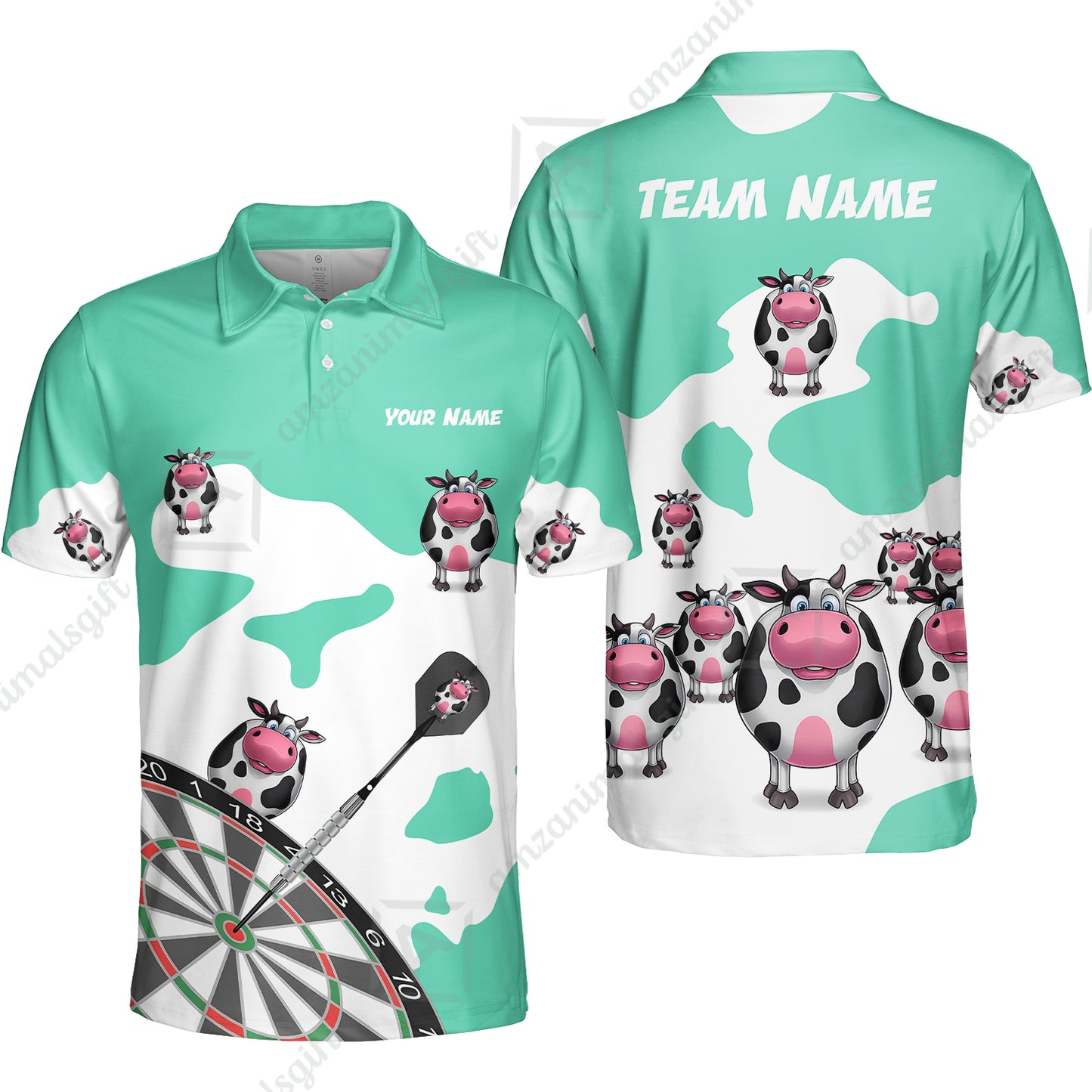 Unisex Polo Shirt||Turquoise